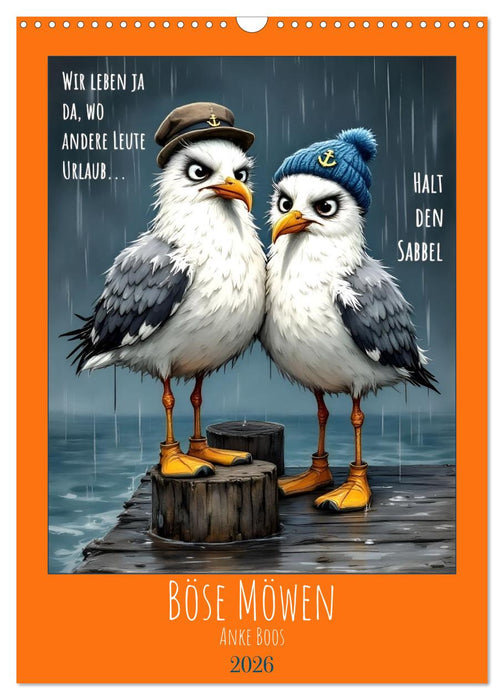Böse Möwen (CALVENDO Wandkalender 2026)