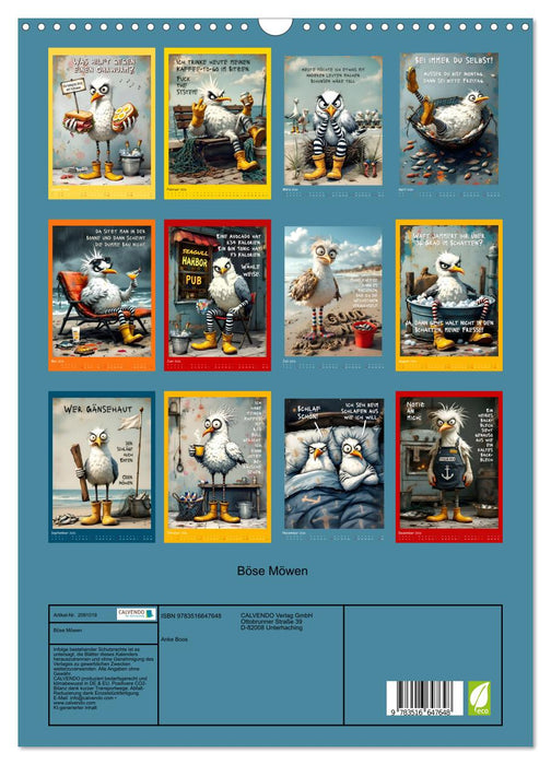 Böse Möwen (CALVENDO Wandkalender 2026)