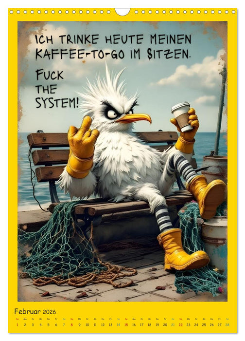 Böse Möwen (CALVENDO Wandkalender 2026)