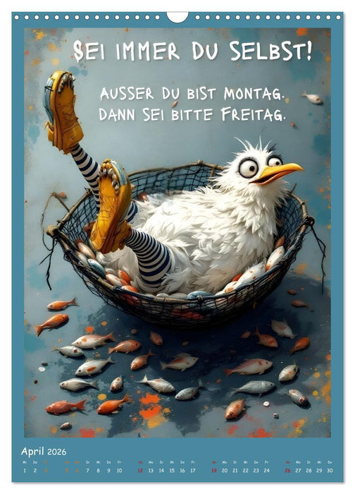 Böse Möwen (CALVENDO Wandkalender 2026)