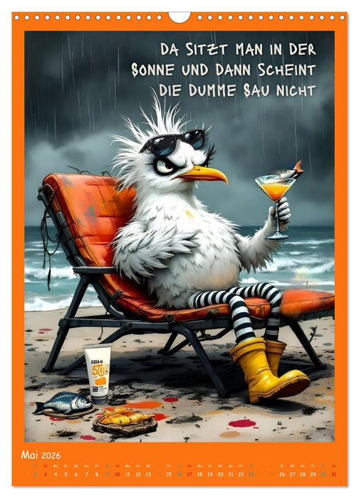 Böse Möwen (CALVENDO Wandkalender 2026)