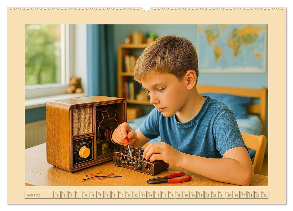 Hobbyträume - Einblicke in Freizeit und Hobbys von den 50ern bis 80ern (CALVENDO Premium Wandkalender 2026)