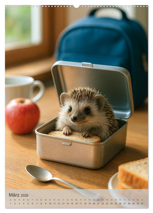 Mini-Zoo – Tiere im falschen Maßstab (CALVENDO Premium Wandkalender 2026)