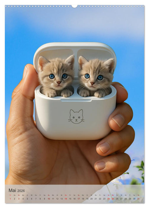 Mini-Zoo – Tiere im falschen Maßstab (CALVENDO Premium Wandkalender 2026)