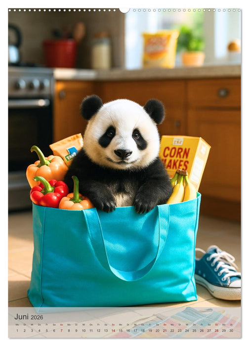 Mini-Zoo – Tiere im falschen Maßstab (CALVENDO Premium Wandkalender 2026)