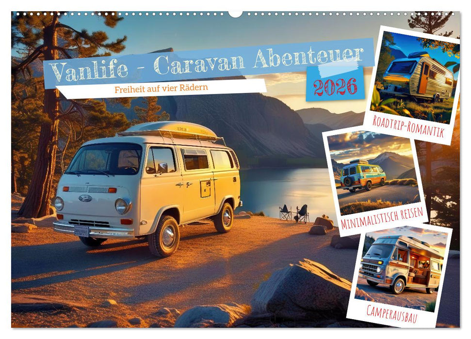 Vanlife - Caravan Abenteuer (CALVENDO Wandkalender 2026)