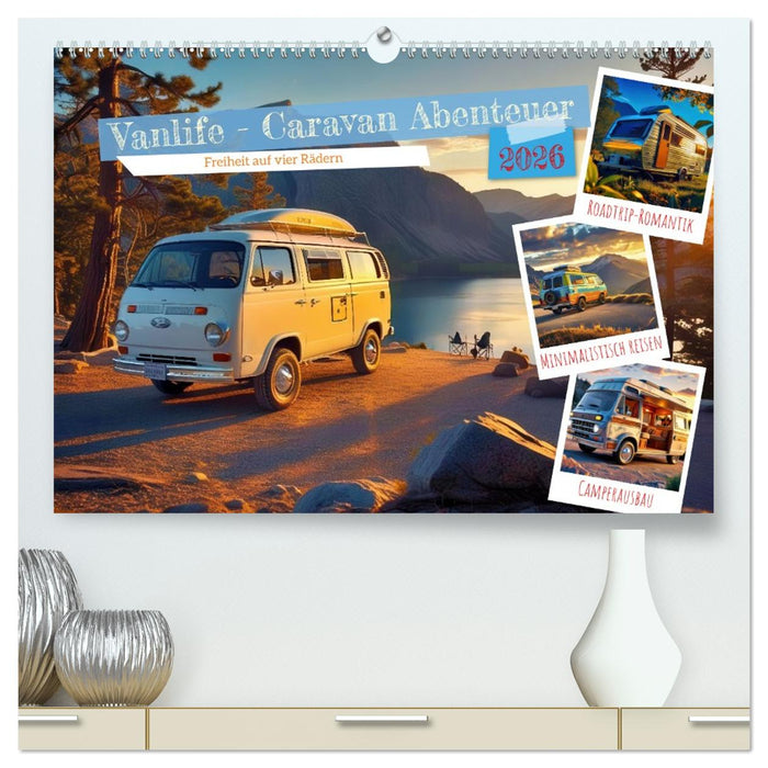 Vanlife - Caravan Abenteuer (CALVENDO Premium Wandkalender 2026)