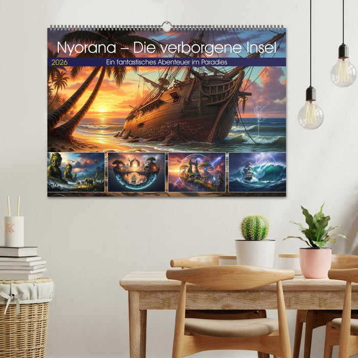 Nyorana – Die verborgene Insel (CALVENDO Wandkalender 2026)