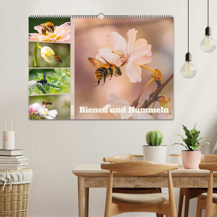 Bienen und Hummeln in Aktion (CALVENDO Wandkalender 2026)