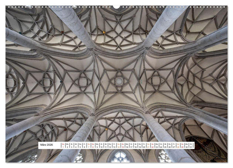 Gewölbe des Glaubens – Kirchendecken Europas (CALVENDO Wandkalender 2026)