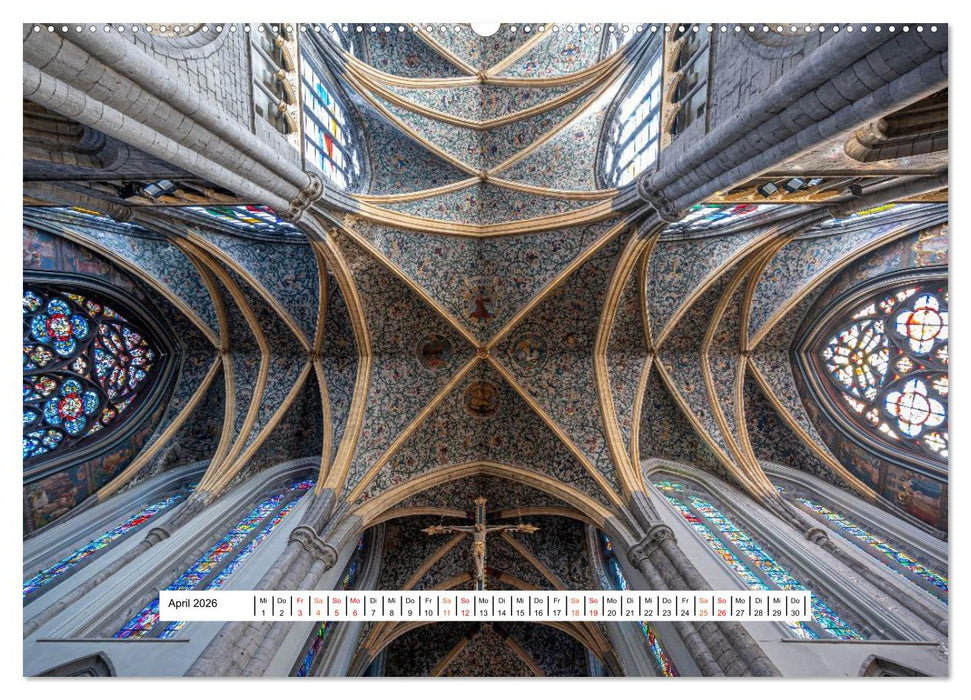 Gewölbe des Glaubens – Kirchendecken Europas (CALVENDO Wandkalender 2026)