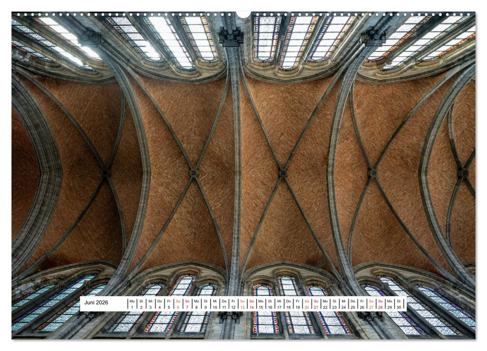 Gewölbe des Glaubens – Kirchendecken Europas (CALVENDO Wandkalender 2026)