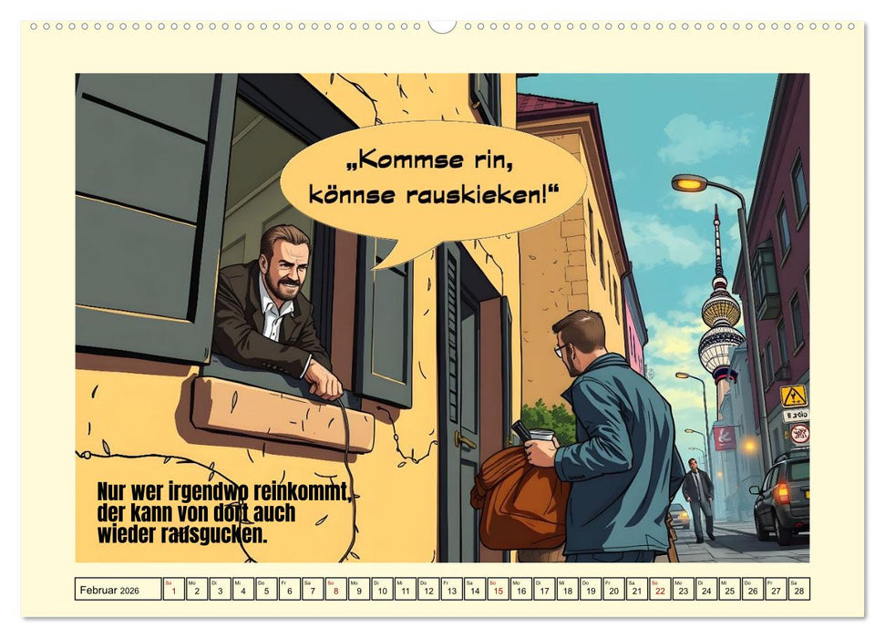 Liebenswerte Berliner Mundart (CALVENDO Wandkalender 2026)
