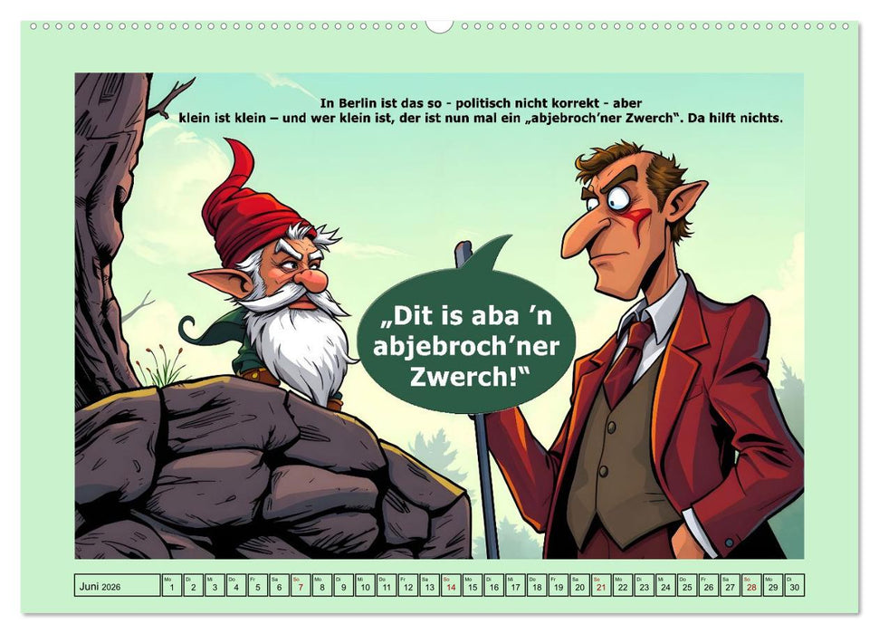 Liebenswerte Berliner Mundart (CALVENDO Wandkalender 2026)