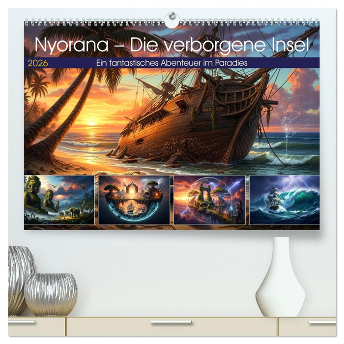 Nyorana – Die verborgene Insel (CALVENDO Premium Wandkalender 2026)