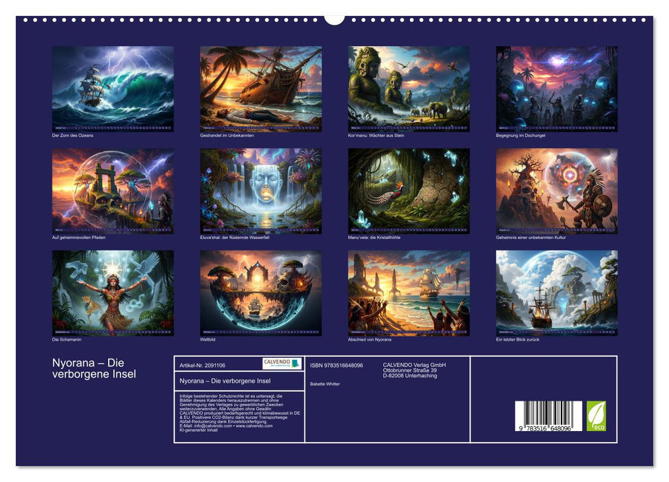 Nyorana – Die verborgene Insel (CALVENDO Premium Wandkalender 2026)