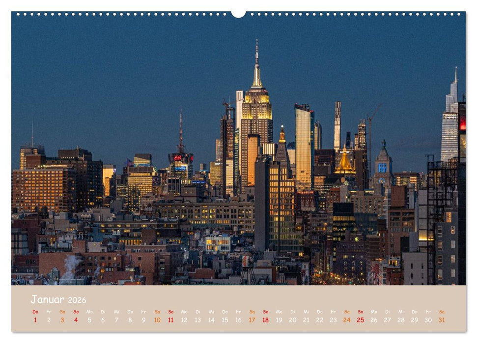 City Lights – New York im Fokus (CALVENDO Premium Wandkalender 2026)