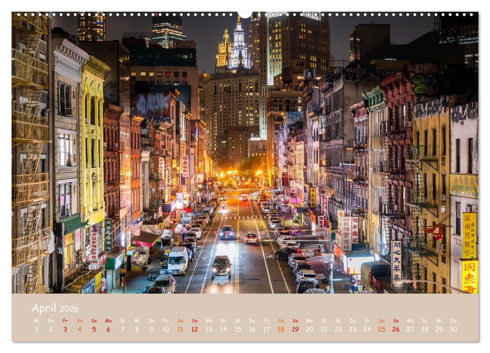 City Lights – New York im Fokus (CALVENDO Premium Wandkalender 2026)