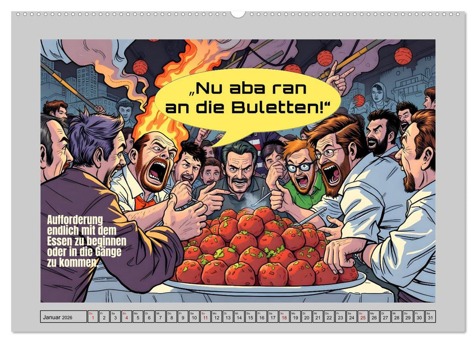 Liebenswerte Berliner Mundart (CALVENDO Premium Wandkalender 2026)