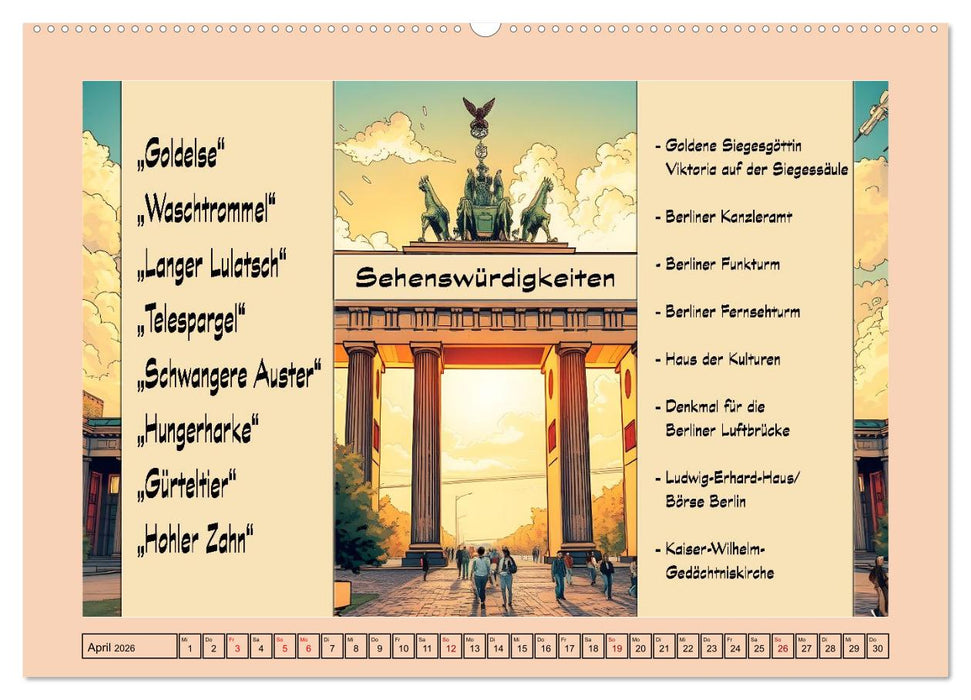 Liebenswerte Berliner Mundart (CALVENDO Premium Wandkalender 2026)
