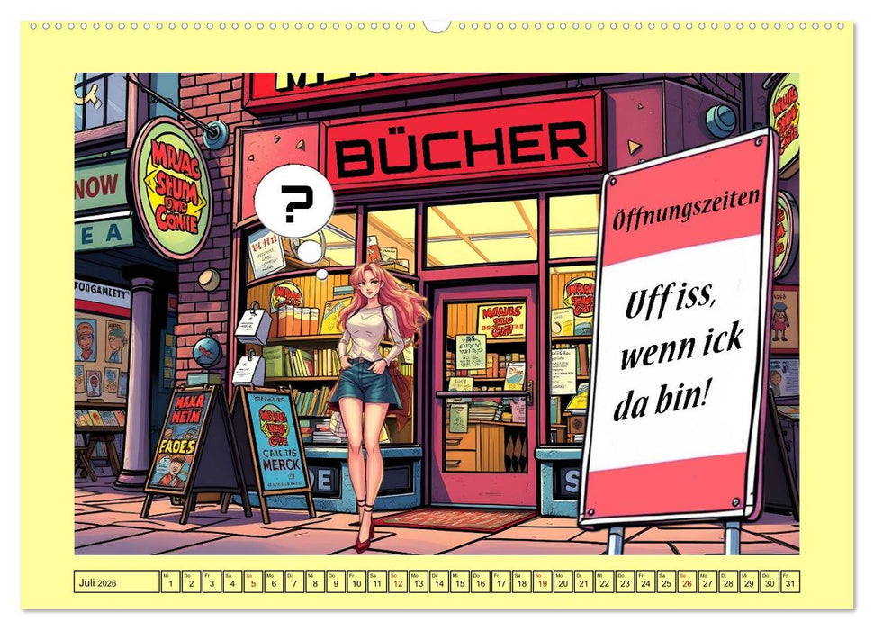 Liebenswerte Berliner Mundart (CALVENDO Premium Wandkalender 2026)