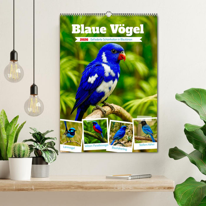 Blaue Vögel (CALVENDO Wandkalender 2026)