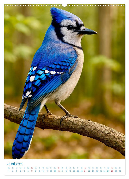 Blaue Vögel (CALVENDO Wandkalender 2026)