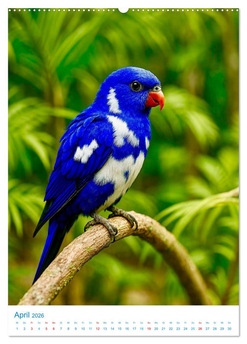 Blaue Vögel (CALVENDO Premium Wandkalender 2026)