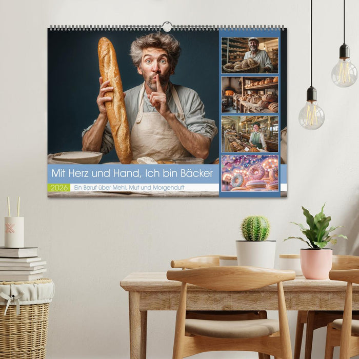 Mit Herz und Hand, Ich bin Bäcker (CALVENDO Wandkalender 2026)