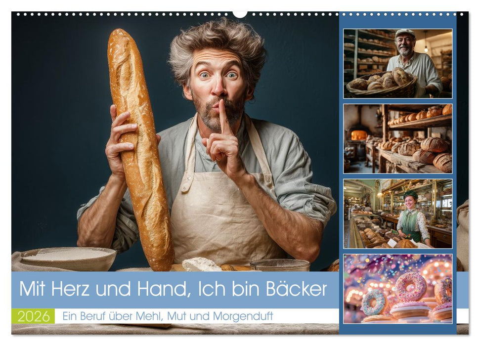 Mit Herz und Hand, Ich bin Bäcker (CALVENDO Wandkalender 2026)