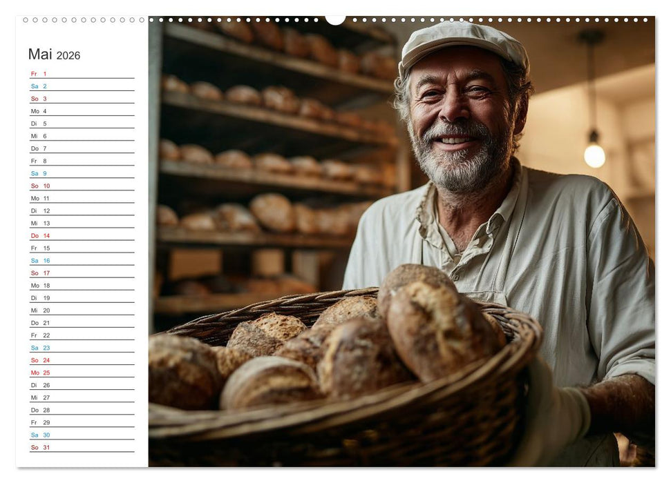 Mit Herz und Hand, Ich bin Bäcker (CALVENDO Wandkalender 2026)