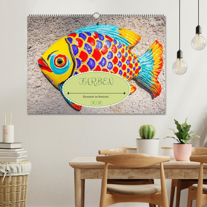 Farben Harmonie im Kontrast (CALVENDO Wandkalender 2026)