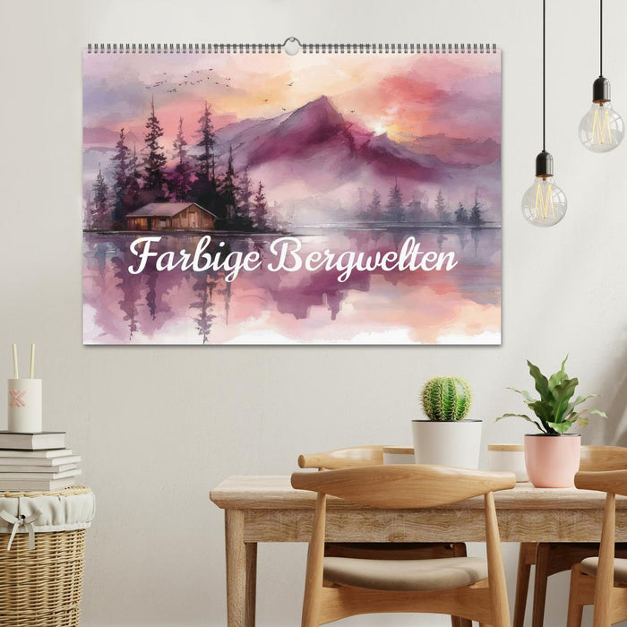 Farbige Bergwelten (CALVENDO Wandkalender 2026)