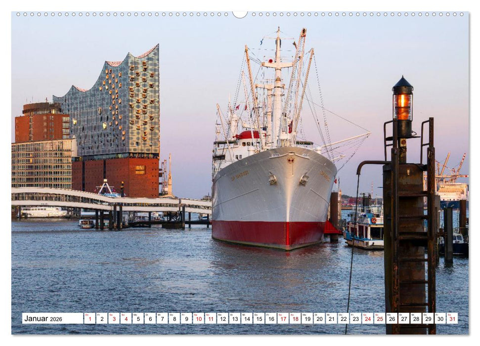Urbane Impressionen: Hansestadt Hamburg - Tor zur Welt (CALVENDO Premium Wandkalender 2026)
