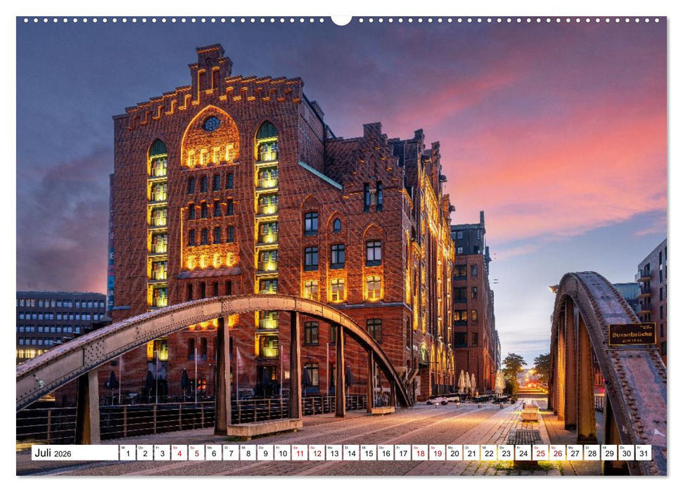 Urbane Impressionen: Hansestadt Hamburg - Tor zur Welt (CALVENDO Premium Wandkalender 2026)