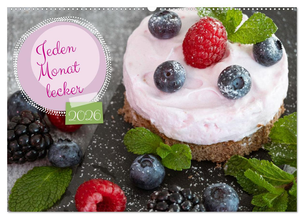Jeden Monat lecker (CALVENDO Wandkalender 2026)