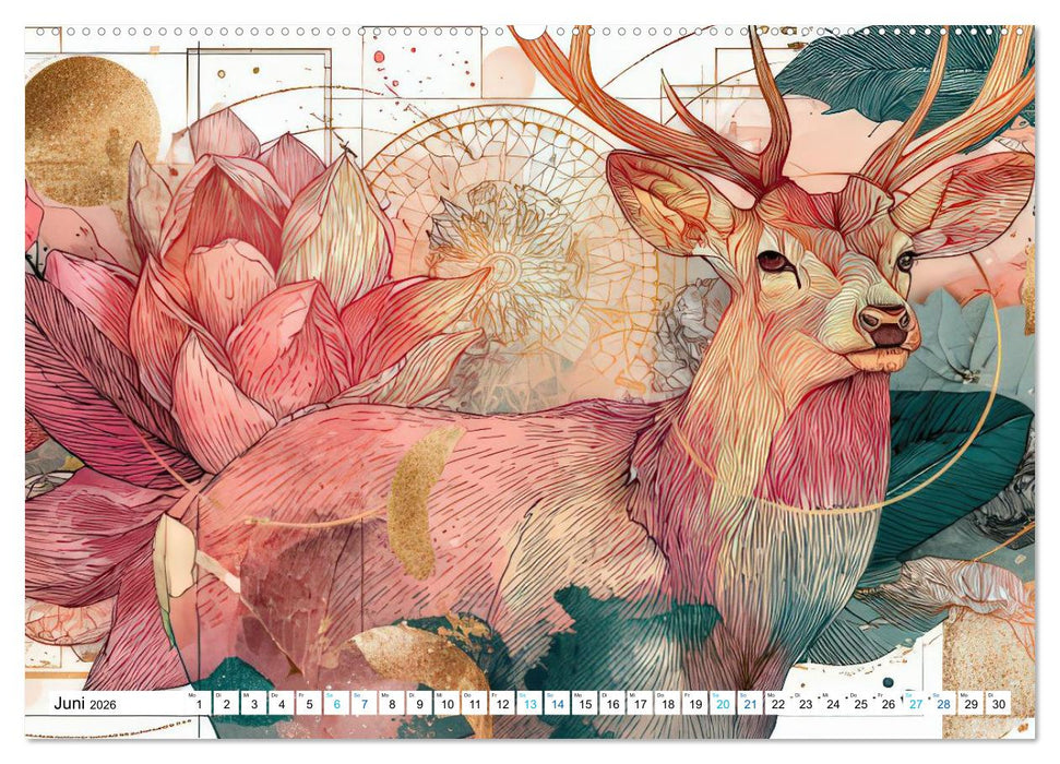 Bohemian Tierzauber (CALVENDO Premium Wandkalender 2026)