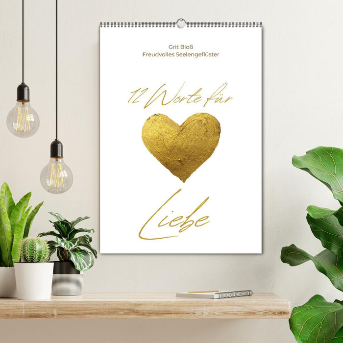 12 Worte für Liebe (CALVENDO Wandkalender 2026)