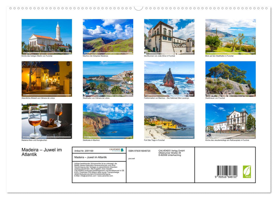 Madeira – Juwel im Atlantik (CALVENDO Premium Wandkalender 2026)