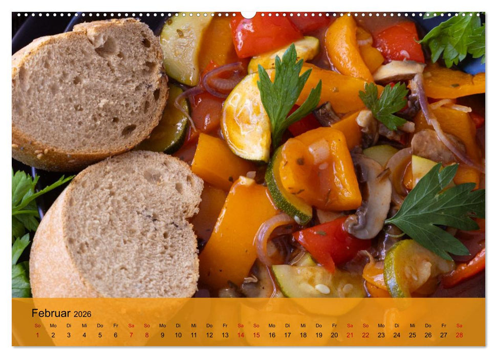 Jeden Monat lecker (CALVENDO Premium Wandkalender 2026)