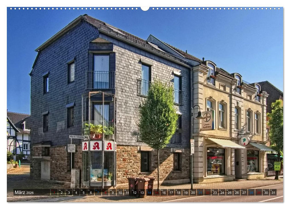 Stadtansichten Overath - Die charmante Stadt an Agger und Sülz (CALVENDO Premium Wandkalender 2026)