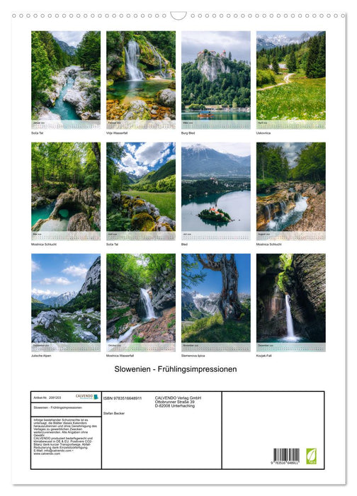 Slowenien - Frühlingsimpressionen (CALVENDO Wandkalender 2026)