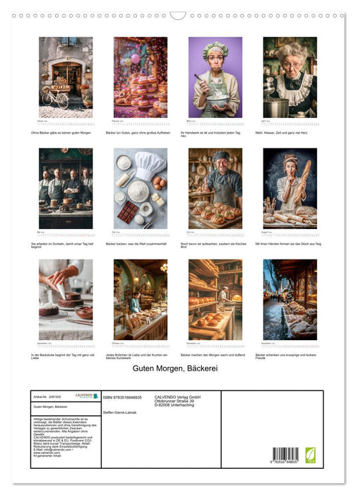 Guten Morgen, Bäckerei (CALVENDO Wandkalender 2026)