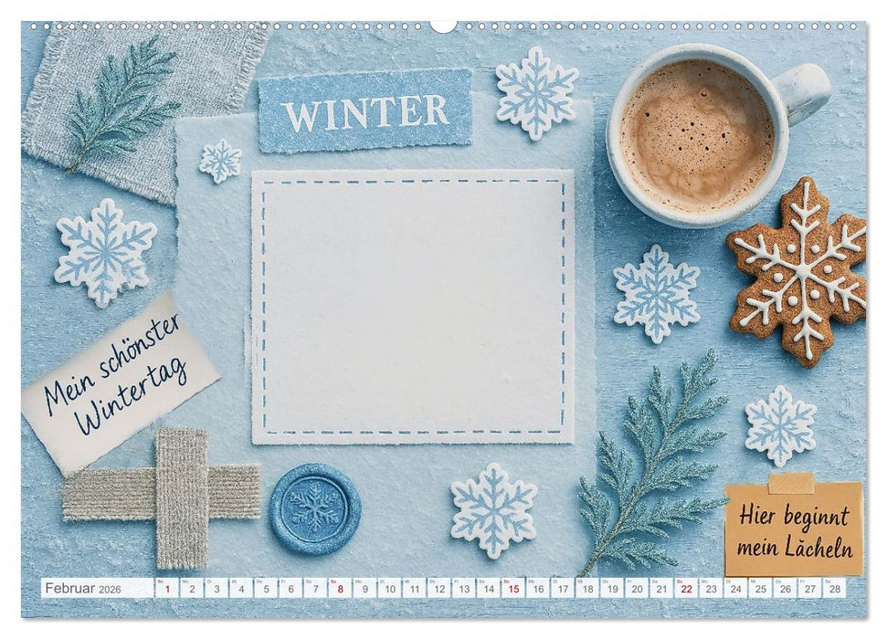 Lächeln sammeln - Dein persönlicher Glückskalender zum Mitgestalten (CALVENDO Wandkalender 2026)