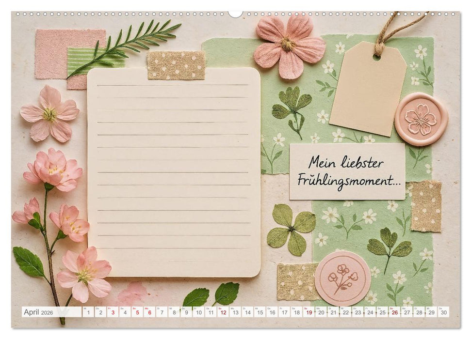 Lächeln sammeln - Dein persönlicher Glückskalender zum Mitgestalten (CALVENDO Wandkalender 2026)