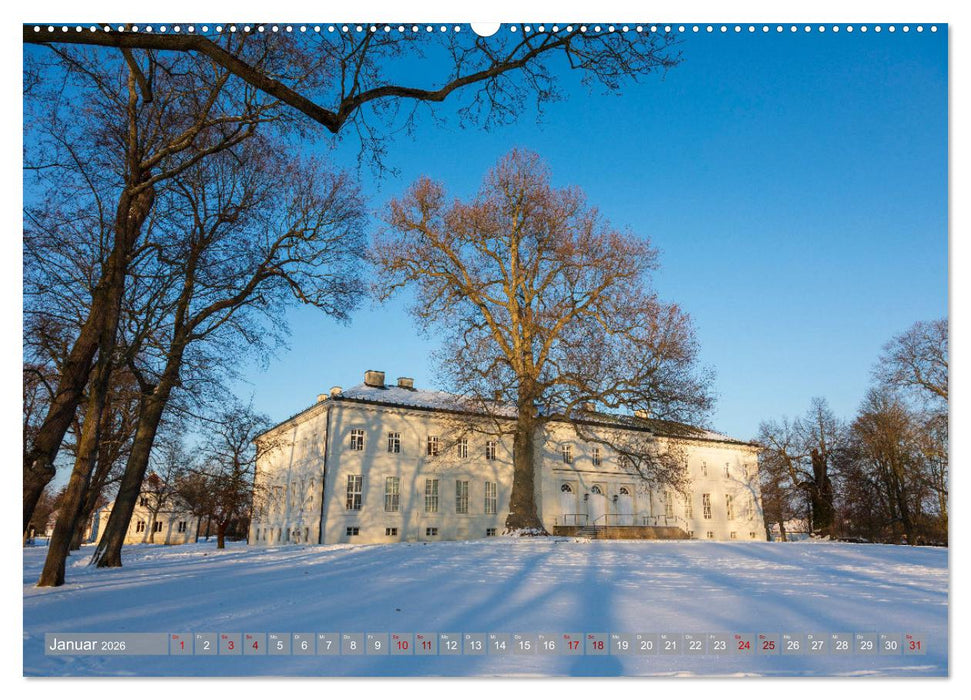 Schlösser und Gärten in Brandenburg (CALVENDO Premium Wandkalender 2026)