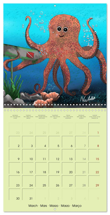Enchanted Ocean World (CALVENDO Monthly Calendar 2026)