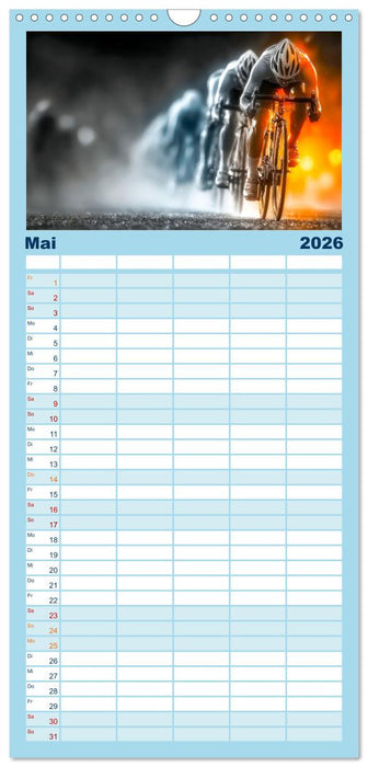 Triathlon - Grenzen verschieben (CALVENDO Familienplaner 2026)