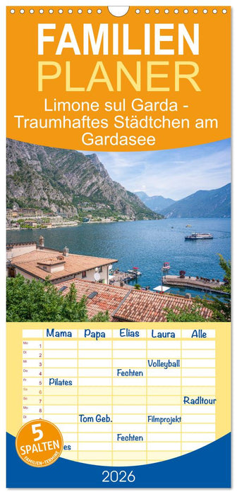 Limone sul Garda - Traumhaftes Städtchen am Gardasee (CALVENDO Familienplaner 2026)