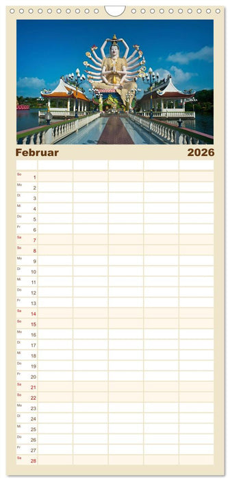 Sehnsuchtsland Thailand (CALVENDO Familienplaner 2026)